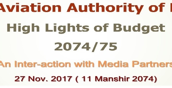 CAAN Budget F/Y 2074/75 High Lights